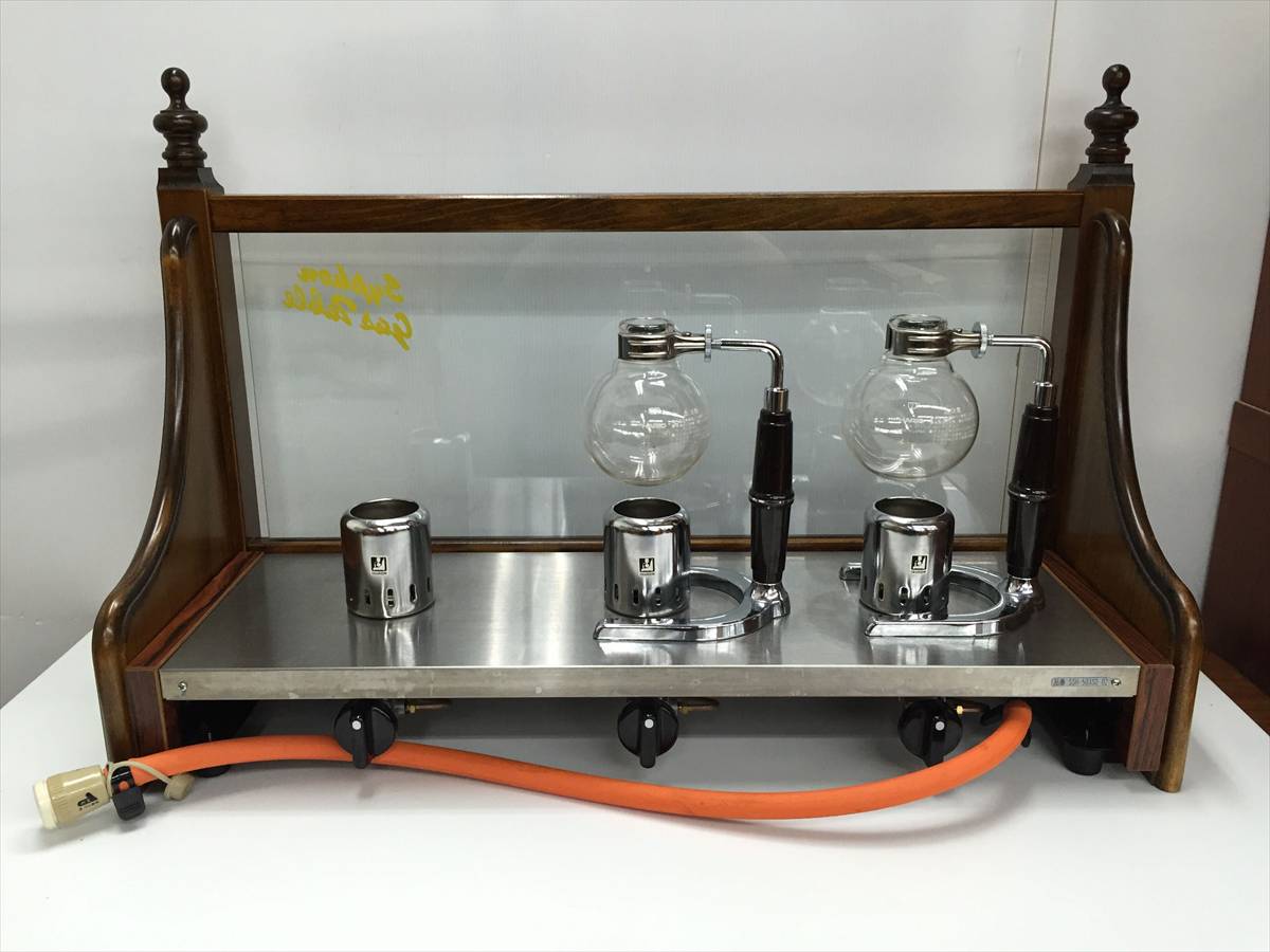 YAMAOKA 山岡金属工業  サイフォンガステーブル　ＳＳＨ−５０３Ｓ／Ｄ（３連）１２・１３Ａ　 - 1